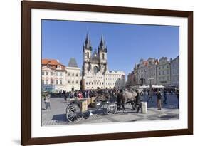 Horse Carriage at the Old Town Square (Staromestske Namesti)-Markus Lange-Framed Photographic Print