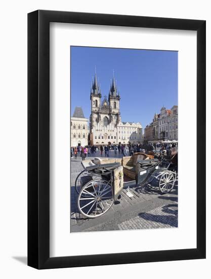 Horse Carriage at the Old Town Square (Staromestske Namesti)-Markus Lange-Framed Photographic Print