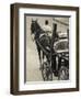 Horse Carriages at Pinto Wharf, Floriana, Valletta, Malta-Walter Bibikow-Framed Photographic Print