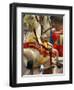 Horse Cart Pedal Car-Michelle Calkins-Framed Art Print