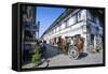 Horse Cart Riding Through the Spanish Colonial Architecture in Vigan, Northern Luzon, Philippines-Michael Runkel-Framed Stretched Canvas