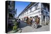 Horse Cart Riding Through the Spanish Colonial Architecture in Vigan, Northern Luzon, Philippines-Michael Runkel-Stretched Canvas