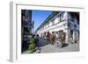 Horse Cart Riding Through the Spanish Colonial Architecture in Vigan, Northern Luzon, Philippines-Michael Runkel-Framed Photographic Print
