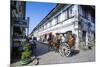 Horse Cart Riding Through the Spanish Colonial Architecture in Vigan, Northern Luzon, Philippines-Michael Runkel-Mounted Photographic Print