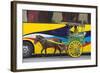 Horse Cart Walk by Colorfully Painted Bus, Manila, Philippines-Keren Su-Framed Photographic Print