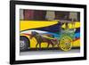 Horse Cart Walk by Colorfully Painted Bus, Manila, Philippines-Keren Su-Framed Photographic Print