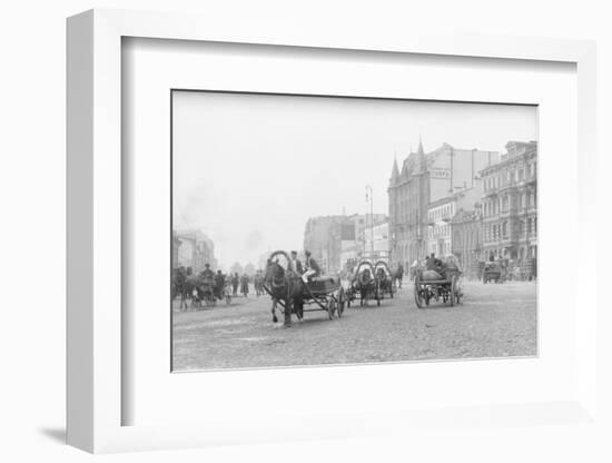 Horse Carts on Nevsky Prospect-null-Framed Photographic Print