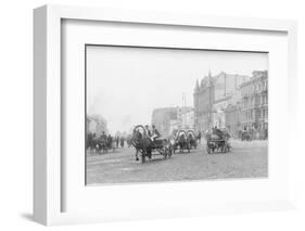 Horse Carts on Nevsky Prospect-null-Framed Photographic Print