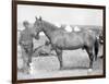 Horse "Comanche" the sole Survivor of the Custer Massacre Photograph - South Dakota-Lantern Press-Framed Art Print