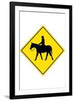 Horse Crossing-null-Framed Art Print