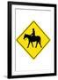 Horse Crossing-null-Framed Art Print