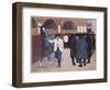 Horse Dealers at the Barbican, 1918-Robert Polhill Bevan-Framed Premium Giclee Print