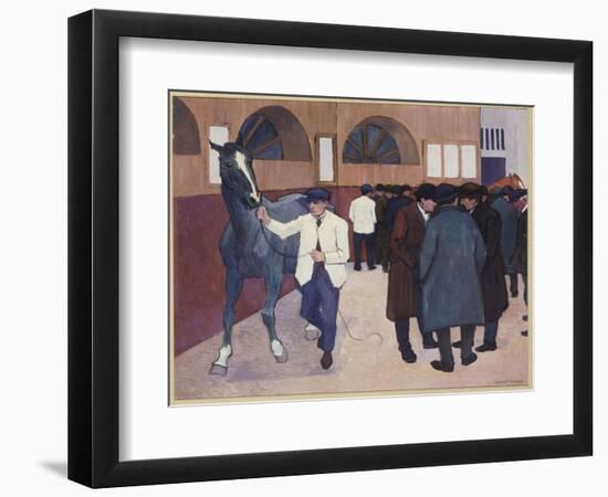 Horse Dealers at the Barbican, 1918-Robert Polhill Bevan-Framed Premium Giclee Print