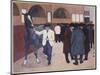 Horse Dealers at the Barbican, 1918-Robert Polhill Bevan-Mounted Premium Giclee Print