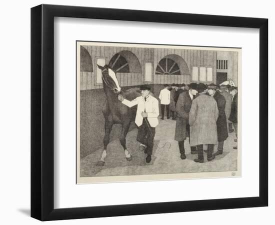 Horse Dealers at the Barbican, 1921-Robert Polhill Bevan-Framed Giclee Print