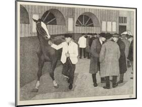 Horse Dealers at the Barbican, 1921-Robert Polhill Bevan-Mounted Giclee Print