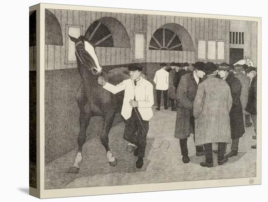 Horse Dealers at the Barbican, 1921-Robert Polhill Bevan-Stretched Canvas