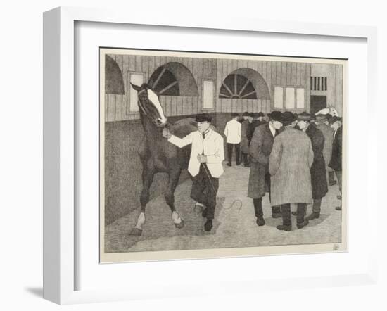 Horse Dealers at the Barbican, 1921-Robert Polhill Bevan-Framed Giclee Print