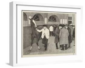 Horse Dealers at the Barbican, 1921-Robert Polhill Bevan-Framed Giclee Print