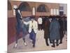 Horse Dealers at the Barbican, circa 1918-Robert Bevan-Mounted Giclee Print