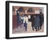 Horse Dealers at the Barbican, circa 1918-Robert Bevan-Framed Giclee Print