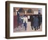 Horse Dealers at the Barbican, circa 1918-Robert Bevan-Framed Giclee Print