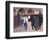 Horse Dealers at the Barbican, circa 1918-Robert Bevan-Framed Giclee Print