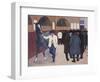 Horse Dealers at the Barbican, circa 1918-Robert Bevan-Framed Giclee Print