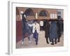 Horse Dealers at the Barbican, circa 1918-Robert Bevan-Framed Giclee Print