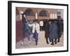 Horse Dealers at the Barbican, circa 1918-Robert Bevan-Framed Giclee Print