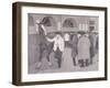 Horse Dealers at the Barbican, London, C1918-Robert Polhill Bevan-Framed Giclee Print