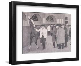 Horse Dealers at the Barbican, London, C1918-Robert Polhill Bevan-Framed Premium Giclee Print