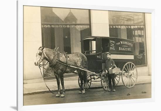 Horse-Drawn Bakery Wagon-null-Framed Art Print