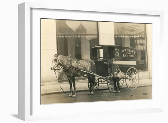 Horse-Drawn Bakery Wagon-null-Framed Premium Giclee Print