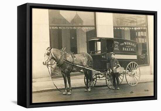 Horse-Drawn Bakery Wagon-null-Framed Stretched Canvas