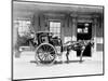 Horse-Drawn Cab in London-null-Mounted Photographic Print