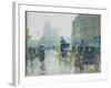 Horse Drawn Cabs, New York, 1891-Childe Hassam-Framed Giclee Print