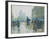 Horse Drawn Cabs, New York, 1891-Childe Hassam-Framed Giclee Print