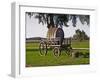 Horse Drawn Carriage Cart and Wooden Barrel, Bodega Juanico Familia Deicas Winery, Juanico-Per Karlsson-Framed Photographic Print