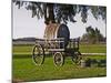 Horse Drawn Carriage Cart and Wooden Barrel, Bodega Juanico Familia Deicas Winery, Juanico-Per Karlsson-Mounted Photographic Print