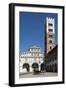 Horse Drawn Carriage Crossing the Piazza San Martino, Lucca, Tuscany, Italy, Europe-James Emmerson-Framed Photographic Print