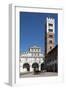 Horse Drawn Carriage Crossing the Piazza San Martino, Lucca, Tuscany, Italy, Europe-James Emmerson-Framed Photographic Print