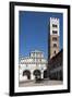 Horse Drawn Carriage Crossing the Piazza San Martino, Lucca, Tuscany, Italy, Europe-James Emmerson-Framed Photographic Print