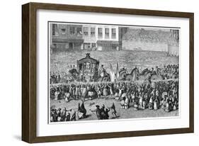 Horse-Drawn Carriage in a Parade, 1782-Moreau-Framed Giclee Print