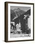 Horse-Drawn Carriage in Chamonix-null-Framed Photographic Print