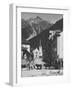 Horse-Drawn Carriage in Chamonix-null-Framed Photographic Print