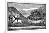 Horse-Drawn Carriage on the Baltimore and Ohio Railroad C1830-null-Framed Giclee Print