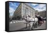 Horse-Drawn Carriage, Vienna, Austria-Jim Engelbrecht-Framed Stretched Canvas
