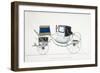 Horse-Drawn Carriage-null-Framed Giclee Print