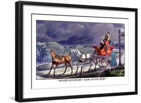 Horse-Drawn Carriage-Henry Thomas Alken-Framed Art Print